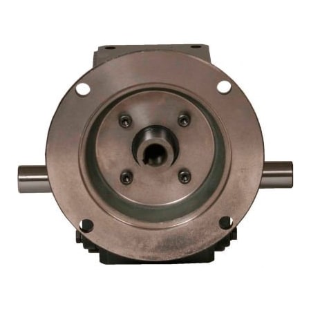 Worldwide Electric Worldwide HdRF175-40/1-DE-56C Cast Iron Right Angle Worm Gear Reducer 40:1 Ratio 56C Frame HdRF175-40/1-DE-56C